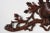 Gorgeous small coat rack / kitchen rack from Switzerland 1890s hand carved Black Forest stag with brass hooks. This will...