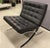 Mid 20th Century In the Style of Ludwig Mies Van Der Rohe for Knoll - A Pair of Barcelona-Style Black and Chrome Chairs For Sale - Image 10 of 11