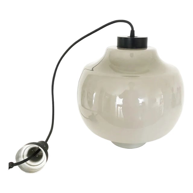 Vintage Grey Pendant Lamp by Massimo Vignelli, 1960s For Sale