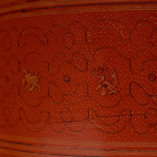 Burmese Yun Lacquer Container, C. 1900 For Sale - Image 4 of 7