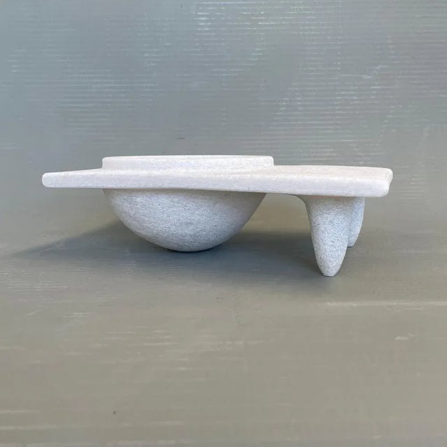 Hand Carved Marble Sculpture by Tom Von Kaenel For Sale - Image 6 of 7