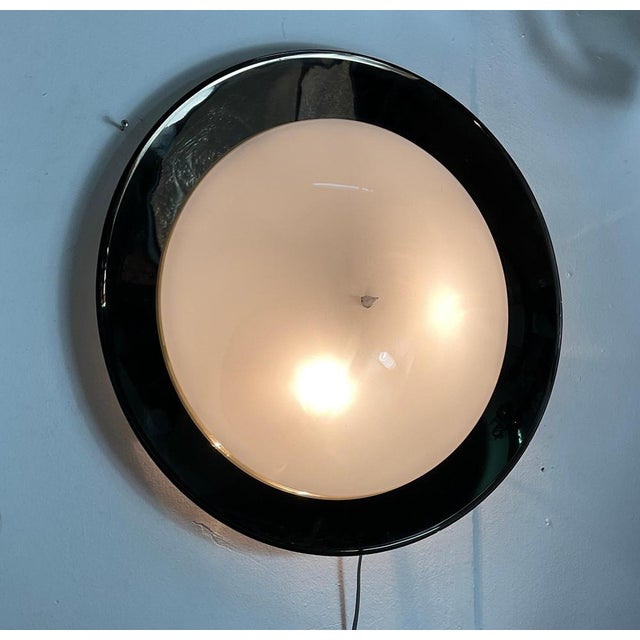 Metal and Glass Ceiling Light by Bruno Gatta for Stilnovo, 1970 For Sale - Image 12 of 18