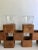This is an extremely unique set of 12 teak wood blocks that were hand-made in Sweden to hold plastic drinking cups! These...