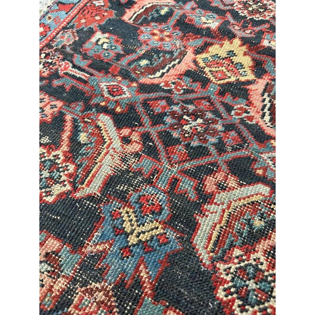 Small Antique Malayer Fragment Rug For Sale - Image 13 of 18