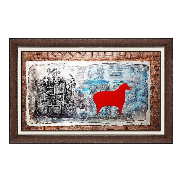 Mid 20th Century Chasing the Red Sheep, Max Papart For Sale