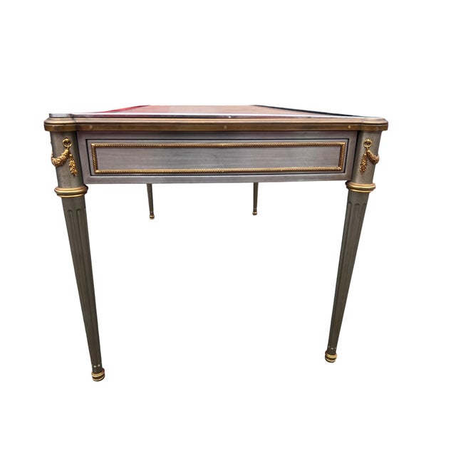 Mid 20th Century Attributed to John Vesey Stainless Steel & Bronze Neoclassical Desk For Sale - Image 10 of 18