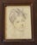 Cream Mid-20th Century Framed Miniature Portrait Drawing Prints on Silk Attributed to Italian Artist René David - Set of Four For Sale - Image 8 of 12