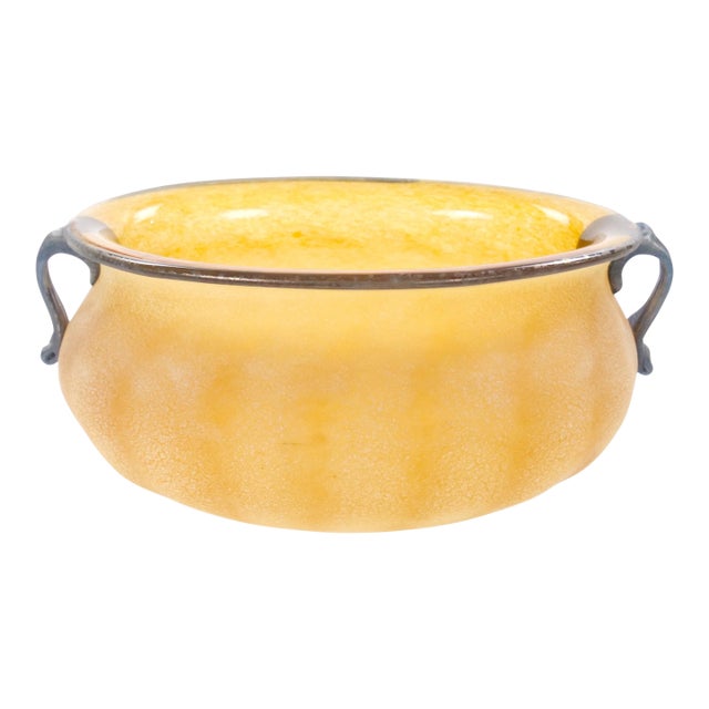 Mid-Century Modern Venetian Art Glass Large Tableware Centerpiece Bowl For Sale