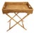Artifacts Rattan Butler Tray Table in Honey Brown - 25.5" For Sale