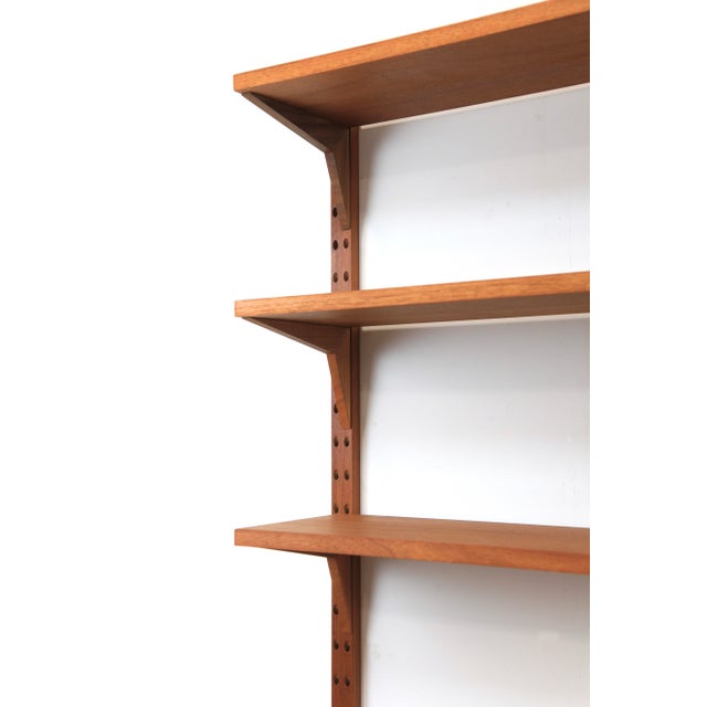 1960s Two-Strip Cado Wall Shelf in Teak by Poul Cadovius, 1960s, Set of 10 For Sale - Image 5 of 10