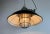 Black Enamel and Cast Iron Industrial Cage Pendant Light from Elektrosvit, 1960s For Sale - Image 17 of 18