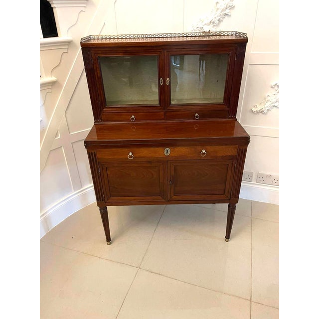 Antique French Mahogany Fold Down Desk, 1850 For Sale - Image 13 of 13