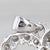 Mid 20th Century 0.73ctw Diamond Open Heart Pendant 10k White Gold For Sale - Image 4 of 5