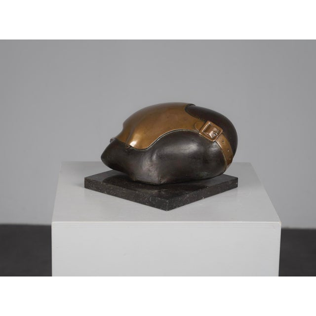 Jos Van Vreeswijk, Intriguing Bronze Sculpture, 1990s, Bronze & Stone For Sale - Image 3 of 9