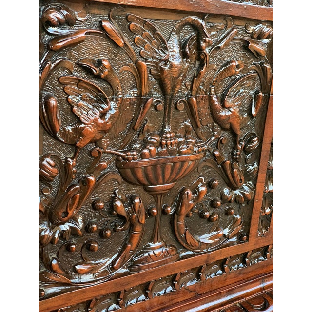 Catalan Baroque Carved Walnut Cassone or Trunk, 18th Century For Sale - Image 11 of 13