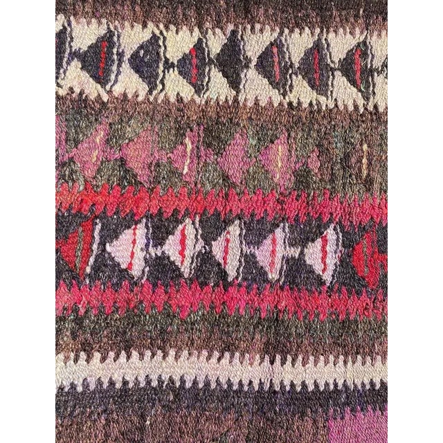Vintage Turkish Kilim Flat Runner For Sale - Image 13 of 17