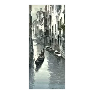 Watercolor Painting of Venetian Canal