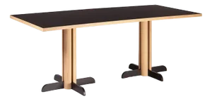 Toucan Rectangle Table in Black and Natural Oak by Anthony Guerrée for Kann Design