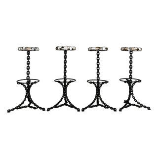 Chain Bar Stools, Set of 4 For Sale