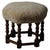 Gold Danish Modern Hexagon Ottoman in Lambswool Upholstery, 1950s For Sale - Image 8 of 8