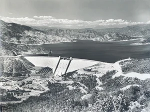 Andreas Feininger, American Photographer Landscape Silver Gelatin Vintage Print, 1956
