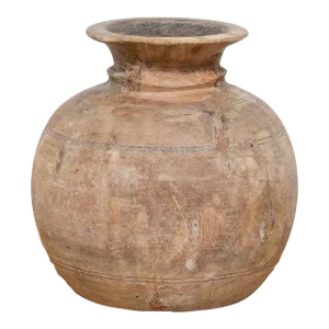 Rounded Rustic Wooden Pot-Malar