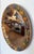 Round Barbola Bevel Mirror With Relief of Fruit From England (Diameter 22 1/4) For Sale - Image 4 of 9