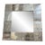 Modern Industrial Square Mirror – Riveted Tin Metal Frame For Sale