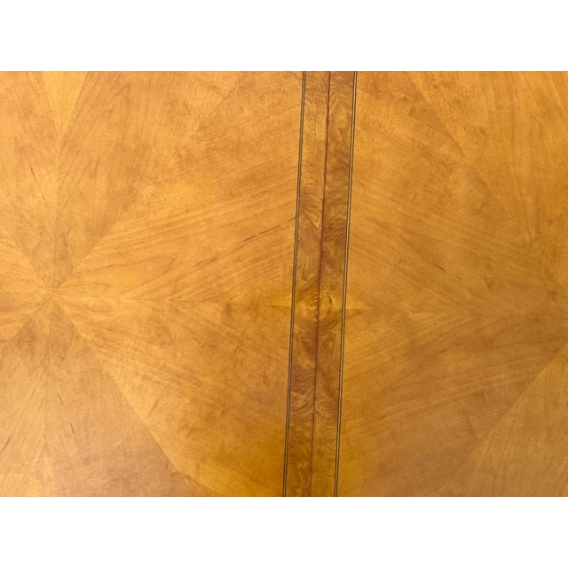 Vintage Wood Dining Table and Six Dining Chairs For Sale - Image 11 of 16