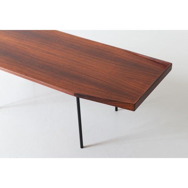 Black Large Vintage Italian Low Coffee Table, 1950s For Sale - Image 8 of 12