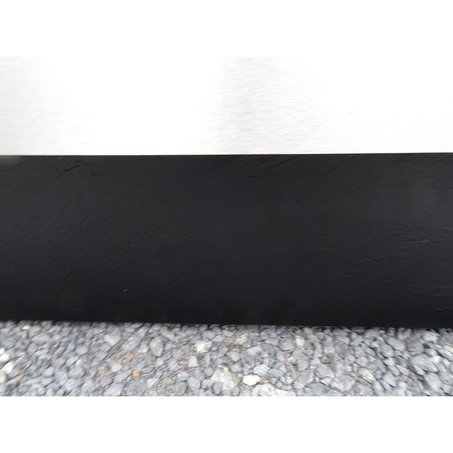 Minimalist Brushed Aluminium Coffee Table from Roche Bobois, 1970s For Sale - Image 6 of 18