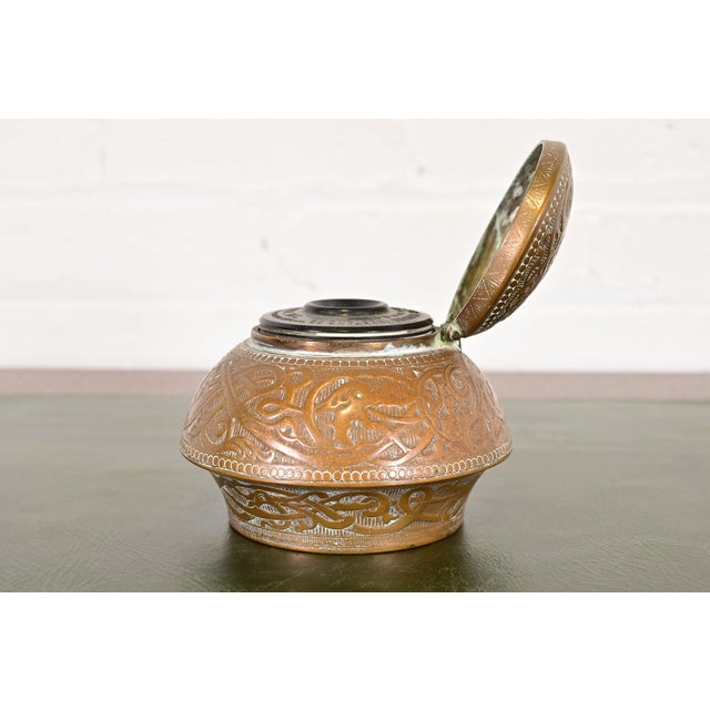 Marshall Field & Co. Antique Viking Bronze Inkwell, Circa 1910 For Sale - Image 10 of 13