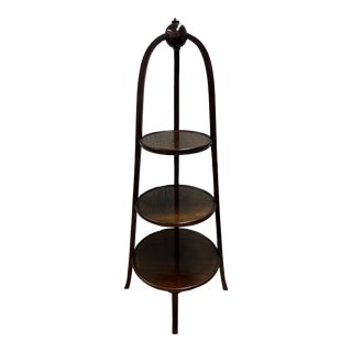 Late 19th Century Antique English Etagere With Three Shelves For Sale