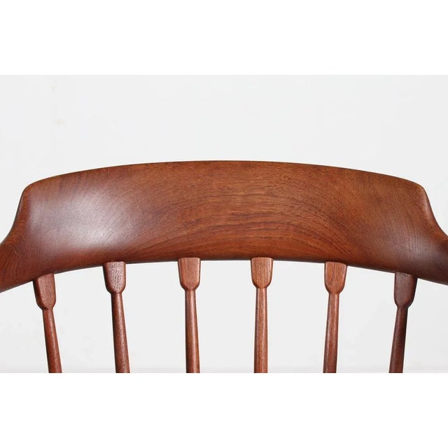 Wood Set of Danish Modern Teak Armchairs in the style of Illum Wikkelsø, Denmark, 1960s For Sale - Image 7 of 11