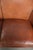 Sheepskin 2-Seater Sofa with Warm Cognac Brown Color Scheme and Finish with Black Piping For Sale - Image 6 of 15