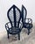 1970s Palm Beach Accent Bamboo & Wicker Chairs - A Pair For Sale In Miami - Image 6 of 8
