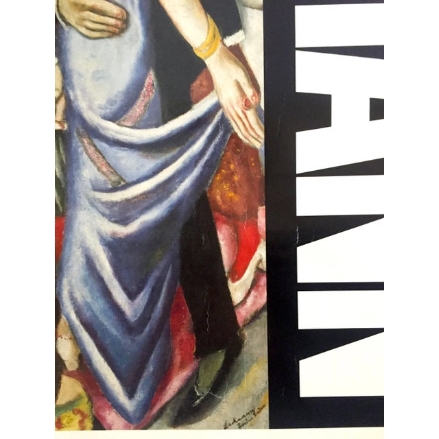 Paper Max Beckmann 1984 Lithograph Print Lacma Exhibition Poster " Dance in Baden - Baden " 1923 For Sale - Image 7 of 11