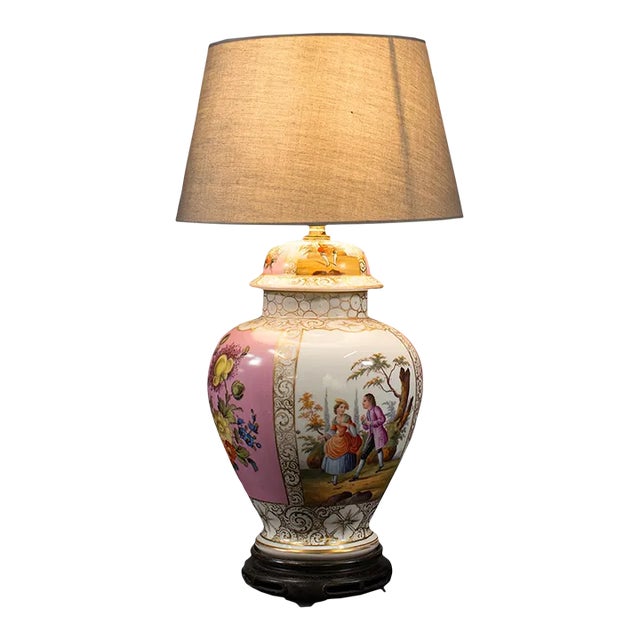 1970s Vintage Ceramic Decorative Lamp For Sale