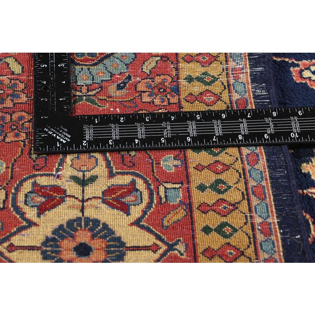 Vintage Indian Sarouk Rug - 07'11 X 09'08 For Sale In Dallas - Image 6 of 9