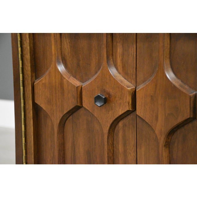1960s Mid Century Modern Walnut Nightstand For Sale - Image 5 of 8