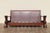 1970s Sculptural Brown Leather Sofa With Solid Wood Frame, Modernist Postmodern Lounge Couch Design For Sale - Image 16 of 18