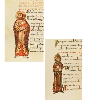 1949 Letter I From "The Second Bible of Charles the Bald"", First Edition Lithographs - Set of 2