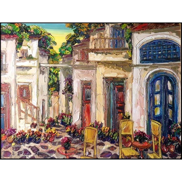 2000 - 2009 Maya Eventov "Terattoria" Original Acrylic on Canvas, H.Signed Me040908-15 For Sale - Image 5 of 5