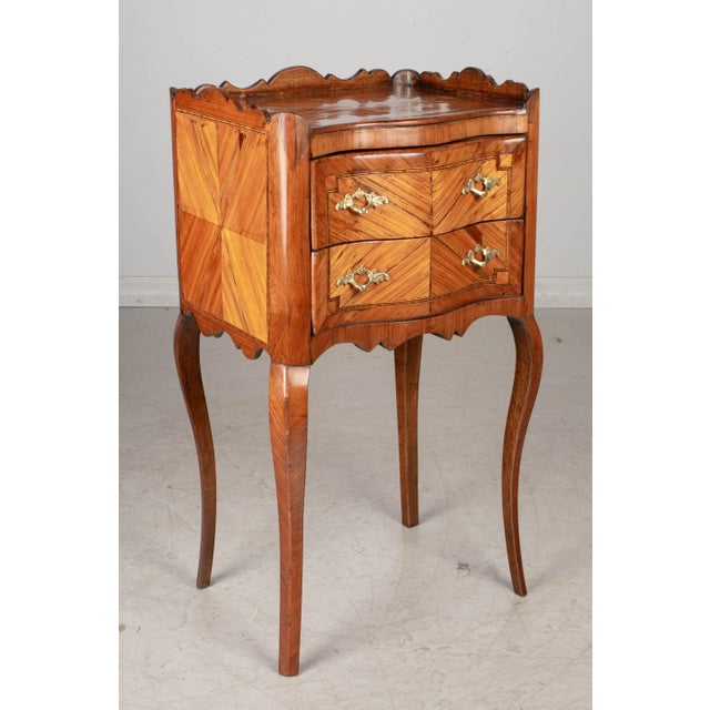 19th Century Louis XV Style Marquetry Side Table For Sale - Image 11 of 11