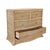 Matthew Izzo Home Celine Four Drawer Woven Rattan Chest With Satin Brass Drawer Pulls and Soft Slide Drawers For Sale - Image 9 of 12