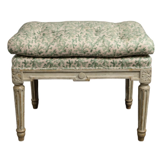Louis XVI Style Painted Footstool For Sale