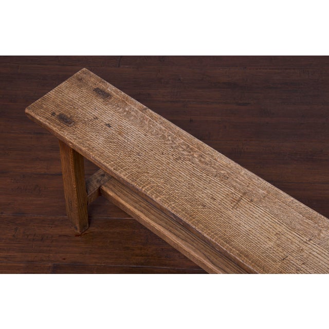 Antique Rustic Country French Farmhouse Oak Bench Chairish