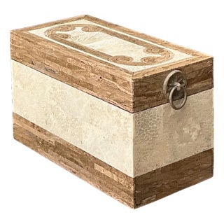 Vintage Tessellated Stone Box For Sale