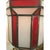 1990s Art Deco Style White Milk & Red Glass Chandelier, Pendant or Lantern, a Pair For Sale - Image 18 of 18