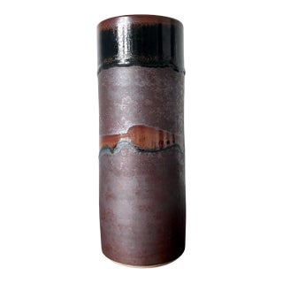 Early Ceramic Vase with Unique Glaze by Brother Thomas Bezanson For Sale